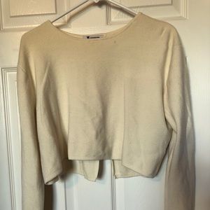 Long sleeve crop sweater